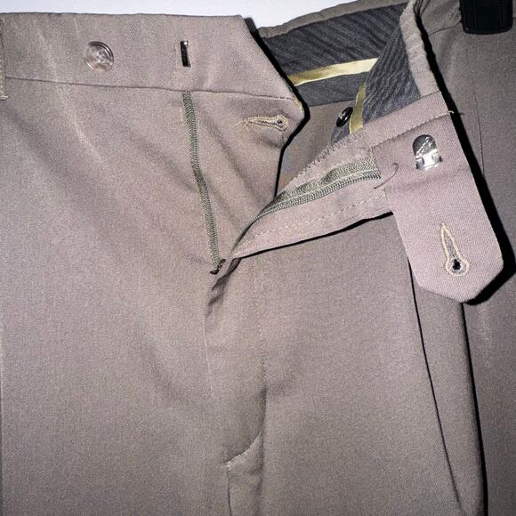Haggar Pants Black Label Mens Straight Leg Premium Dress Pant Brown 38x30 Casual - Picture 5 of 8